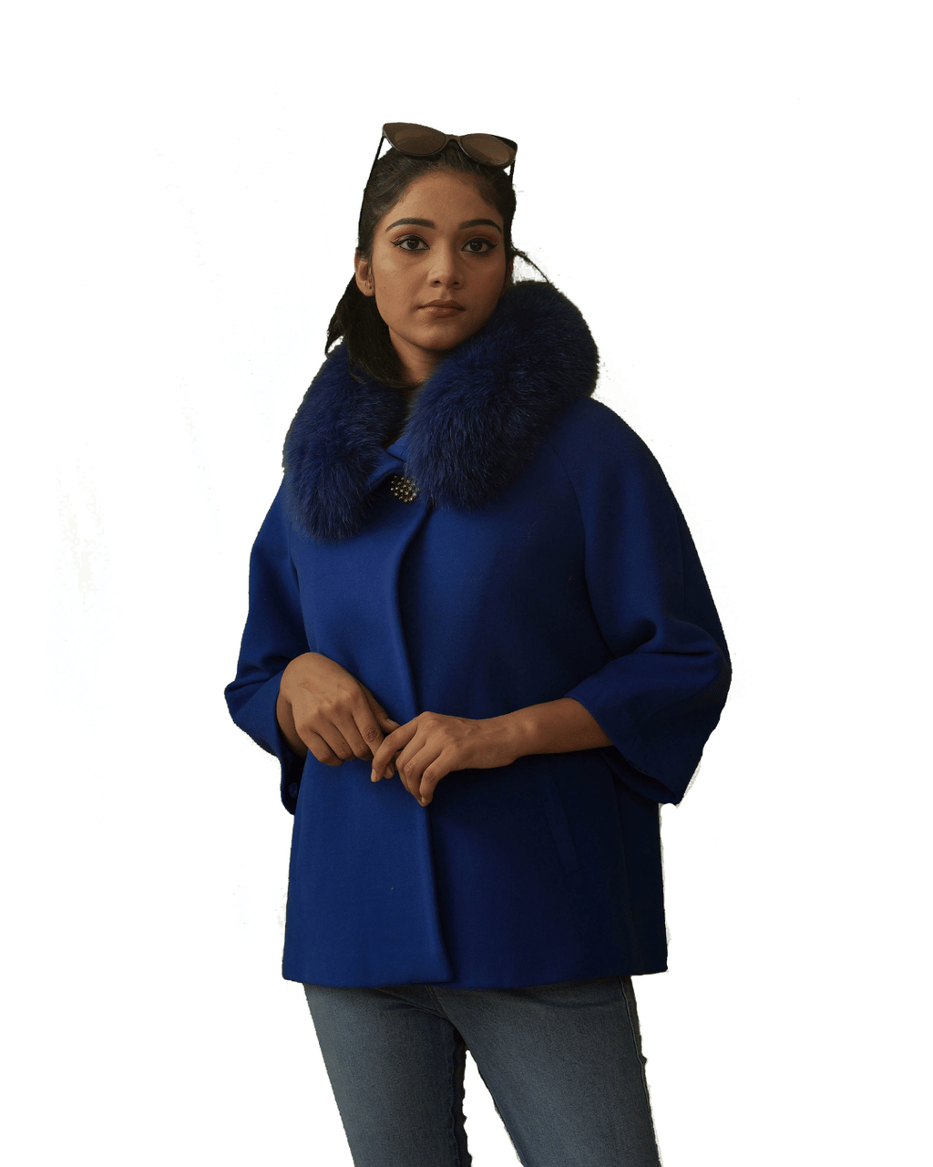 Blue Cashmere Coat