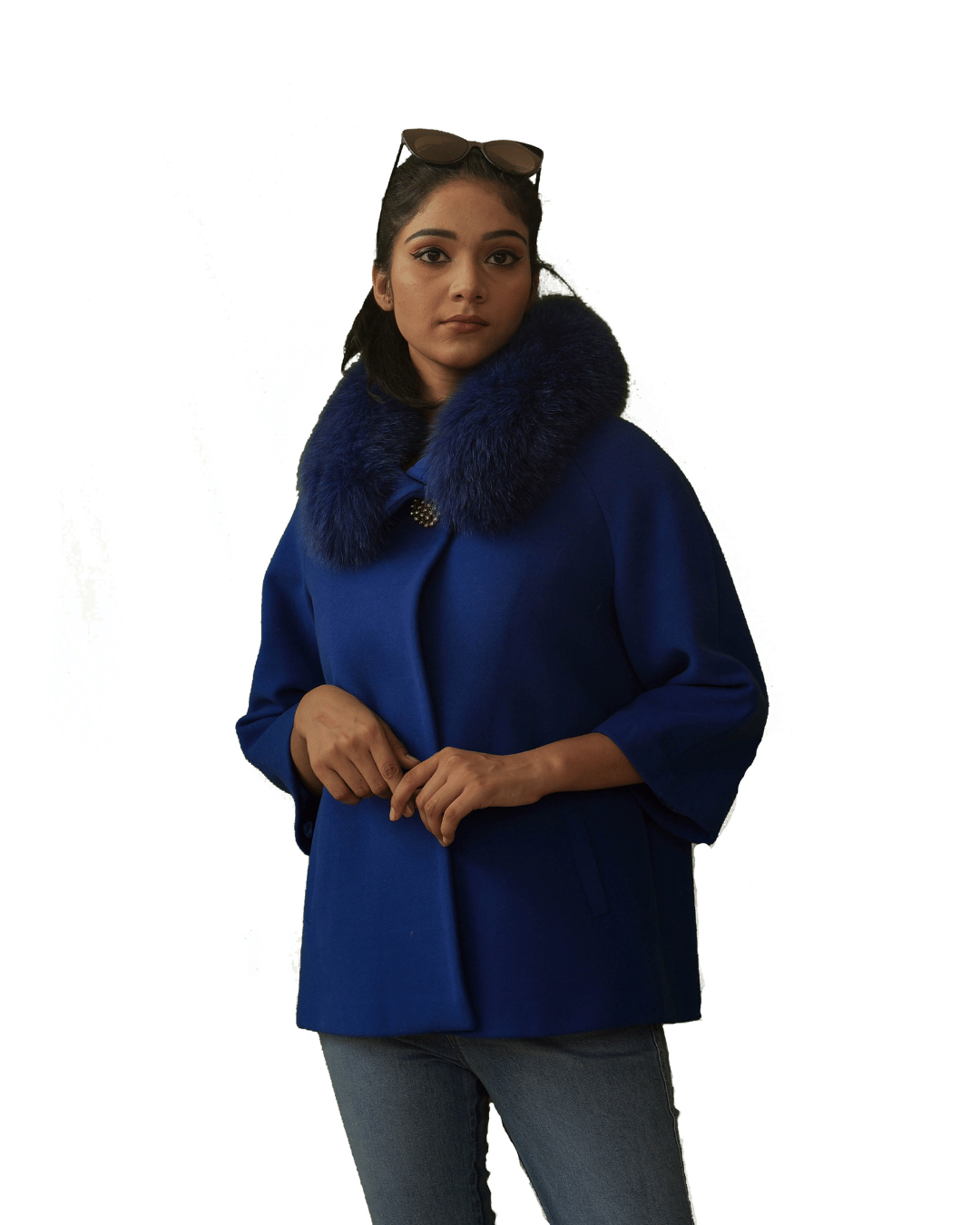Blue Cashmere Coat
