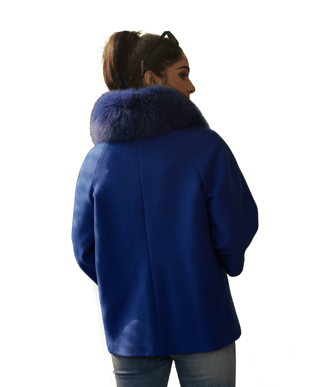 Blue Cashmere Coat