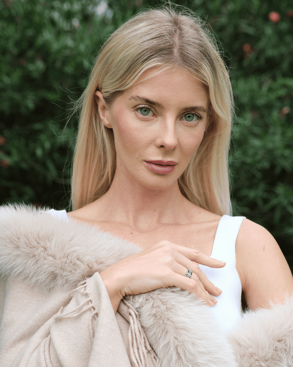 Beige Cashmere Shawl