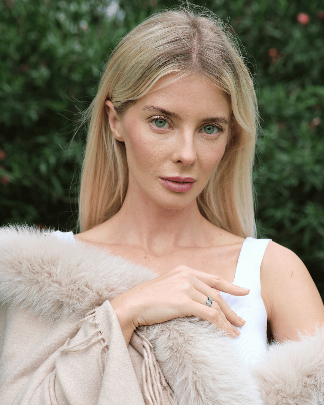 Beige Cashmere Shawl