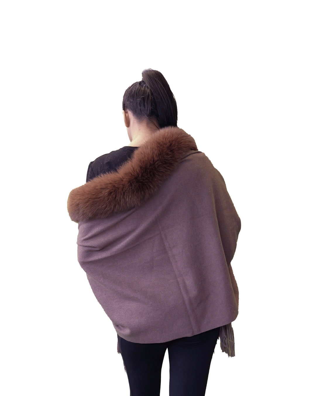 Chocolate Brown Cashmere Shawl