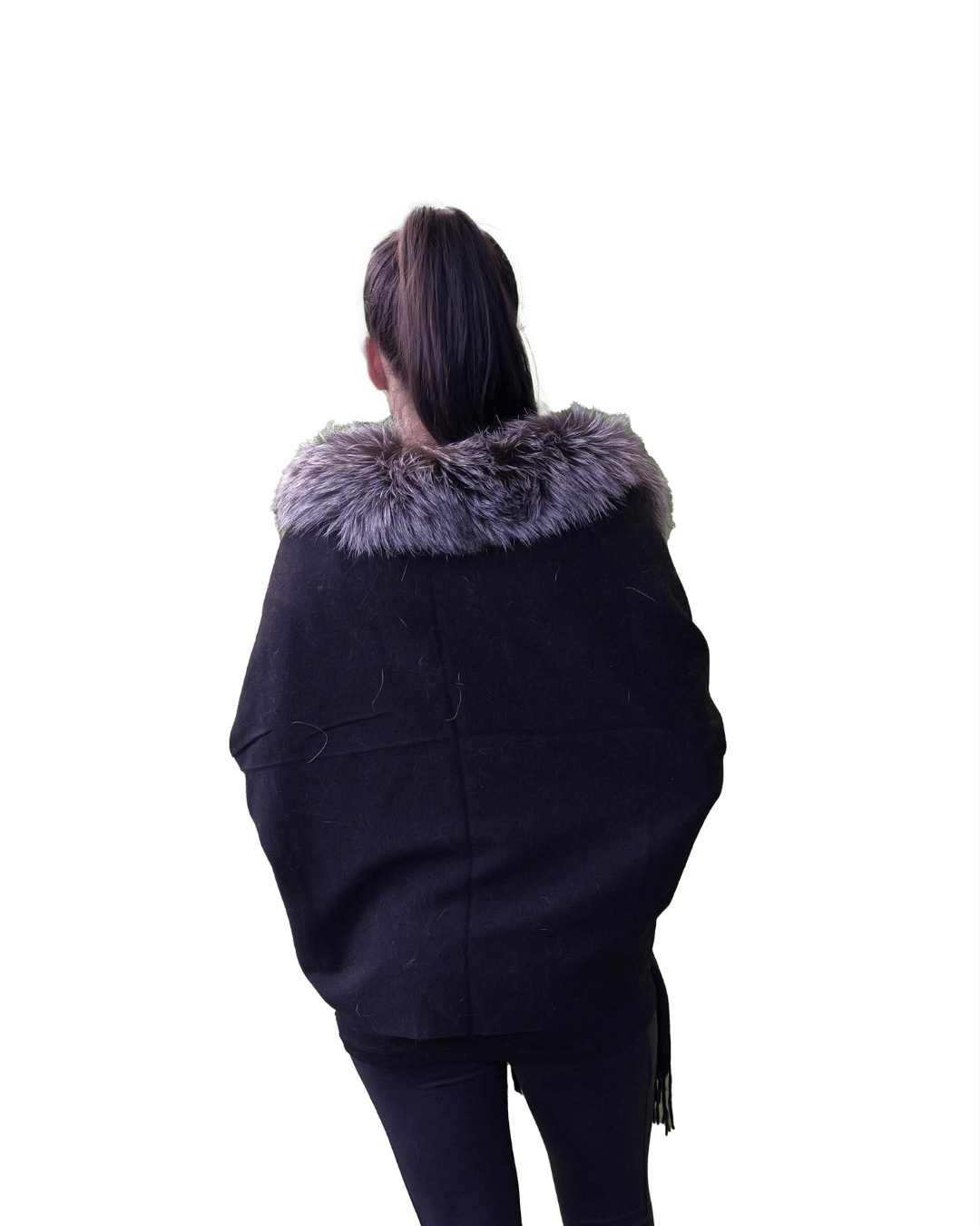 Black Arjante Cashmere Shawl