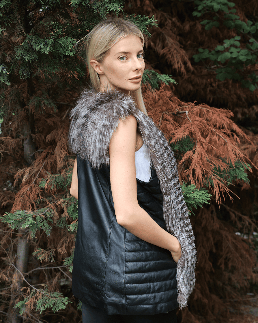 Arjante Leather Vest