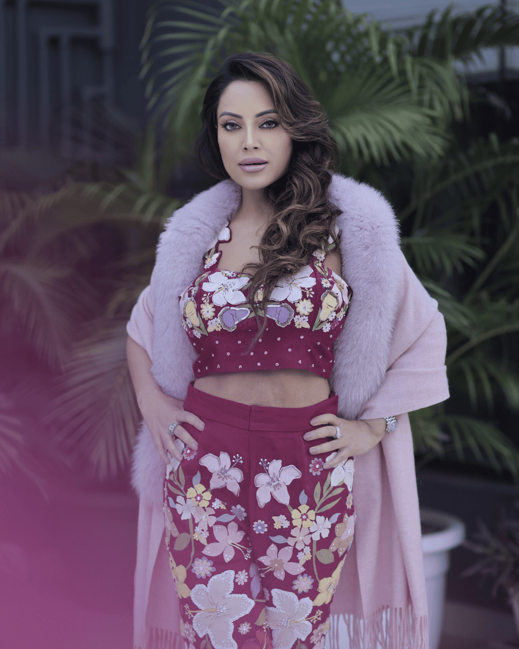 Baby Pink Cashmere Shawl