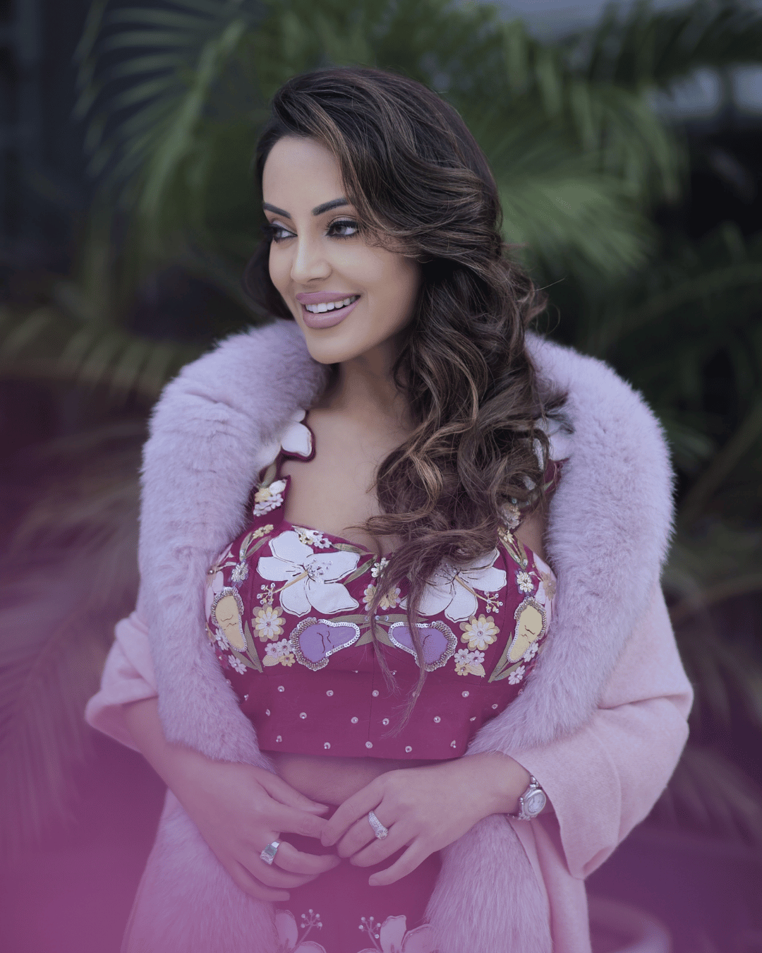 Baby Pink Cashmere Shawl