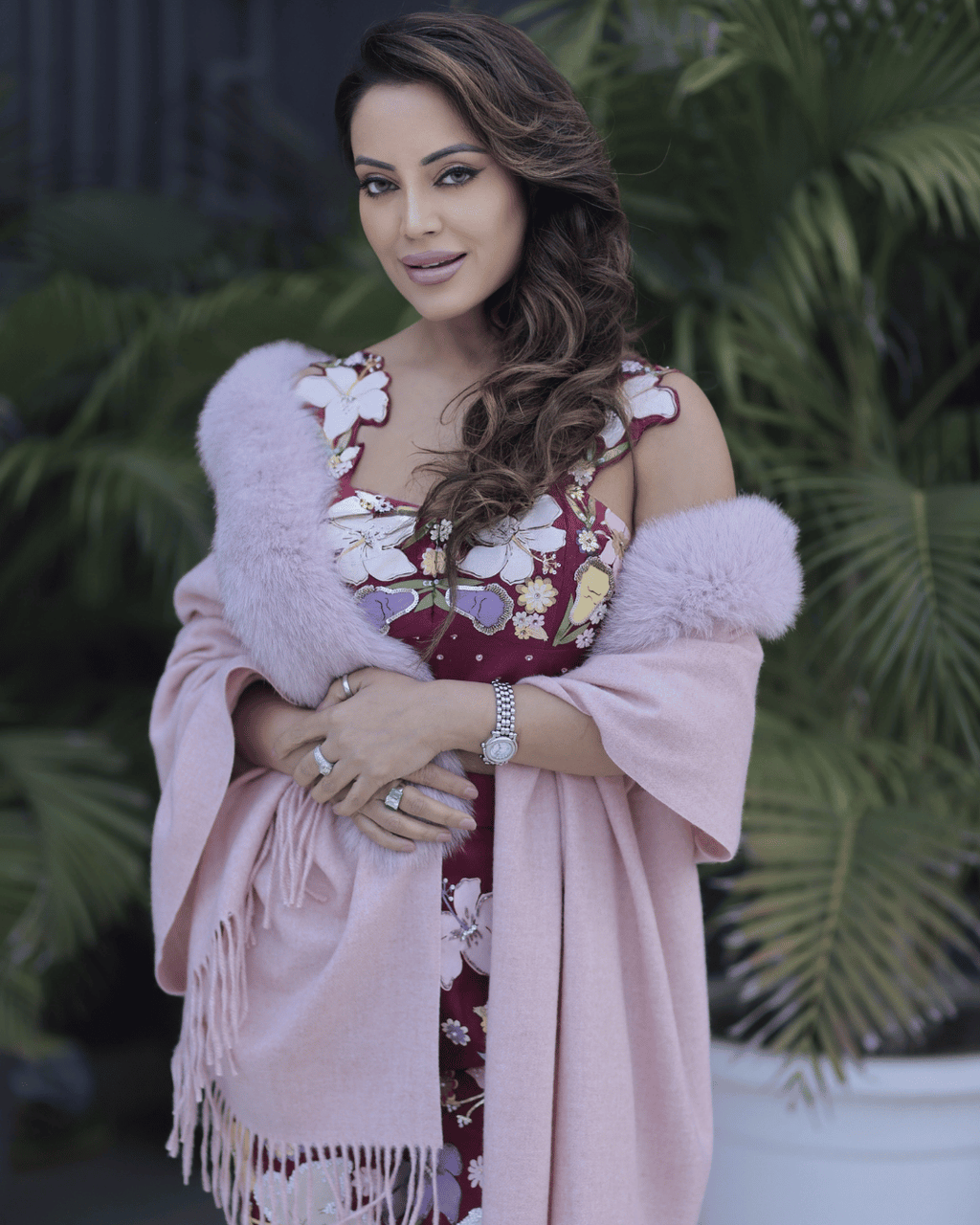 Baby Pink Cashmere Shawl