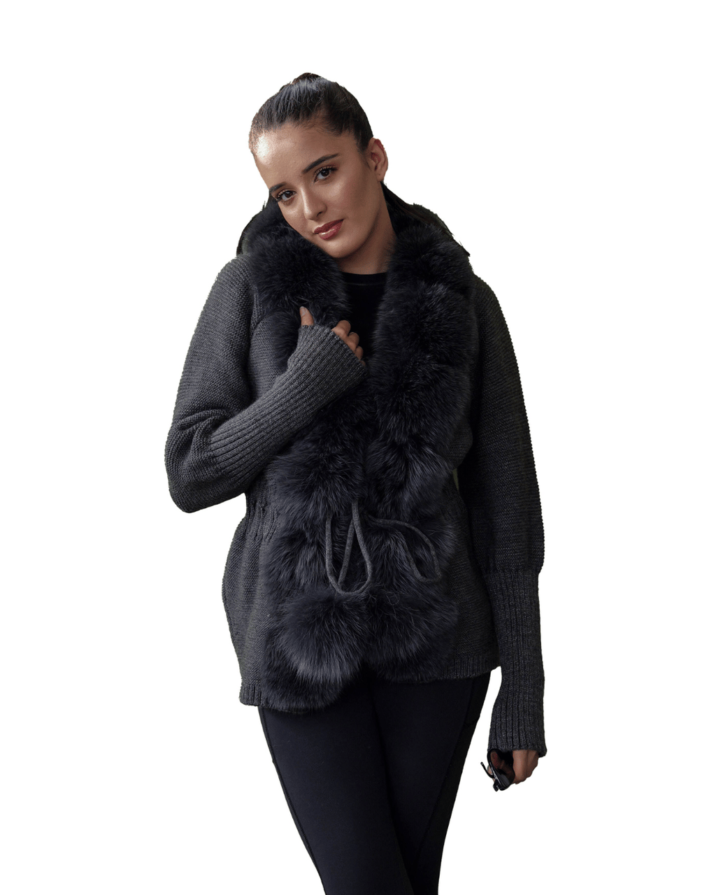 Knitwear with Pom Pom