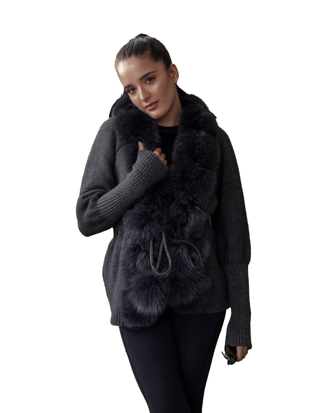 Knitwear with Pom Pom