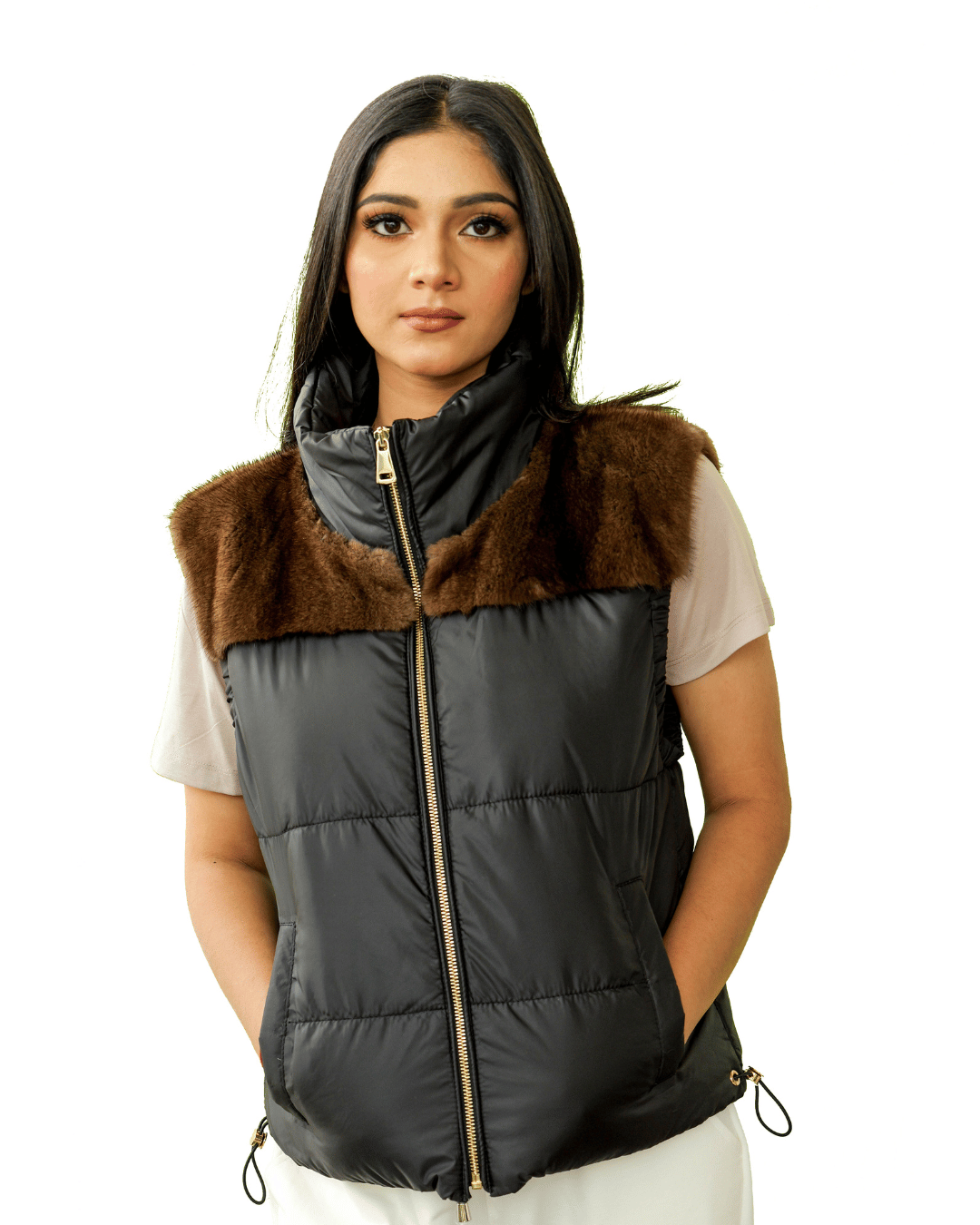 Black Down Vest