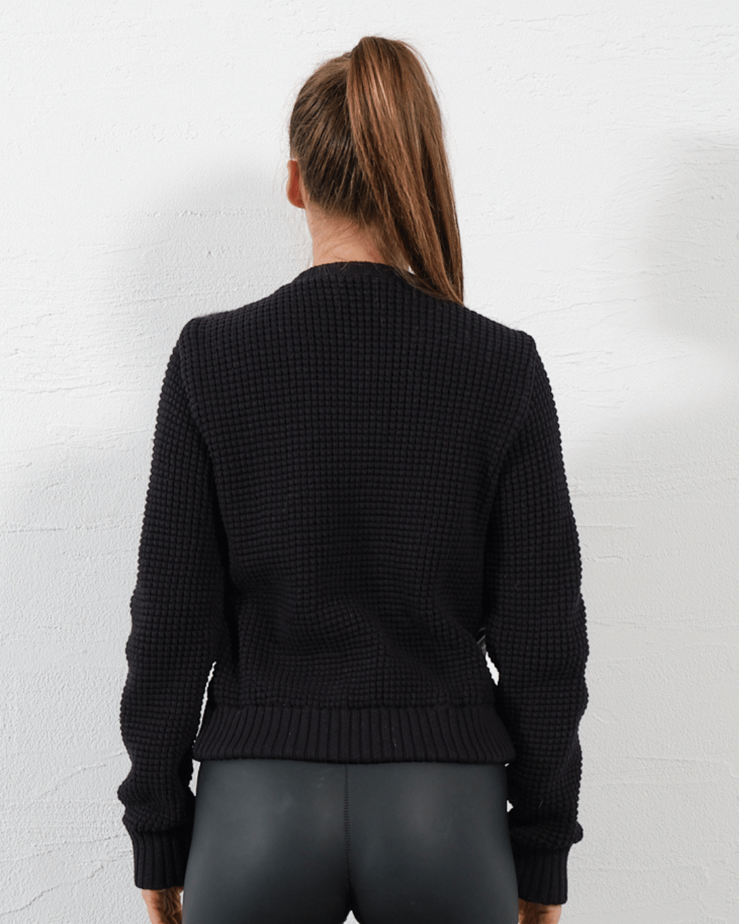 Black Knitwear Jacket