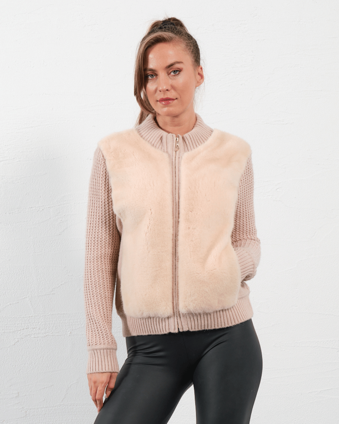 Cream Pink Knitwear