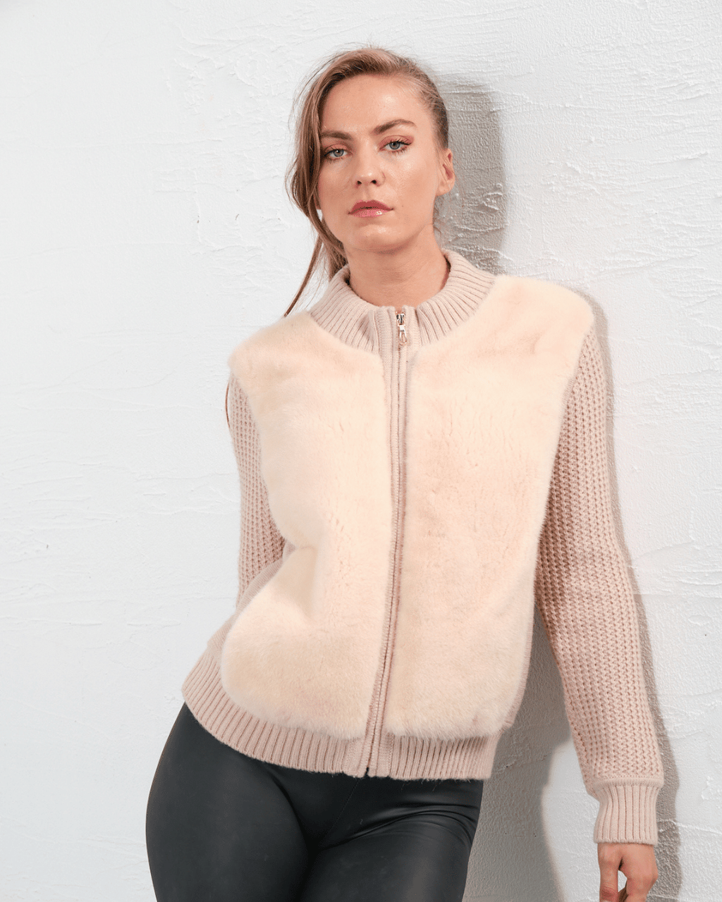 Cream Pink Knitwear