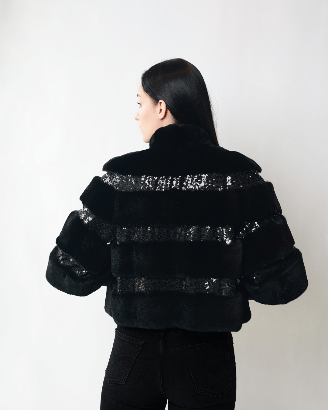 Black Bolero with Sequins