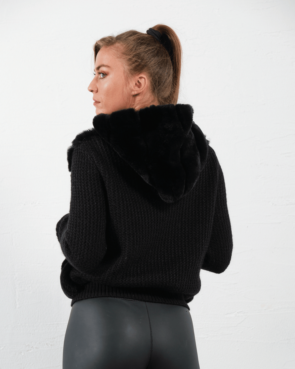 Black Knitwear Jacket