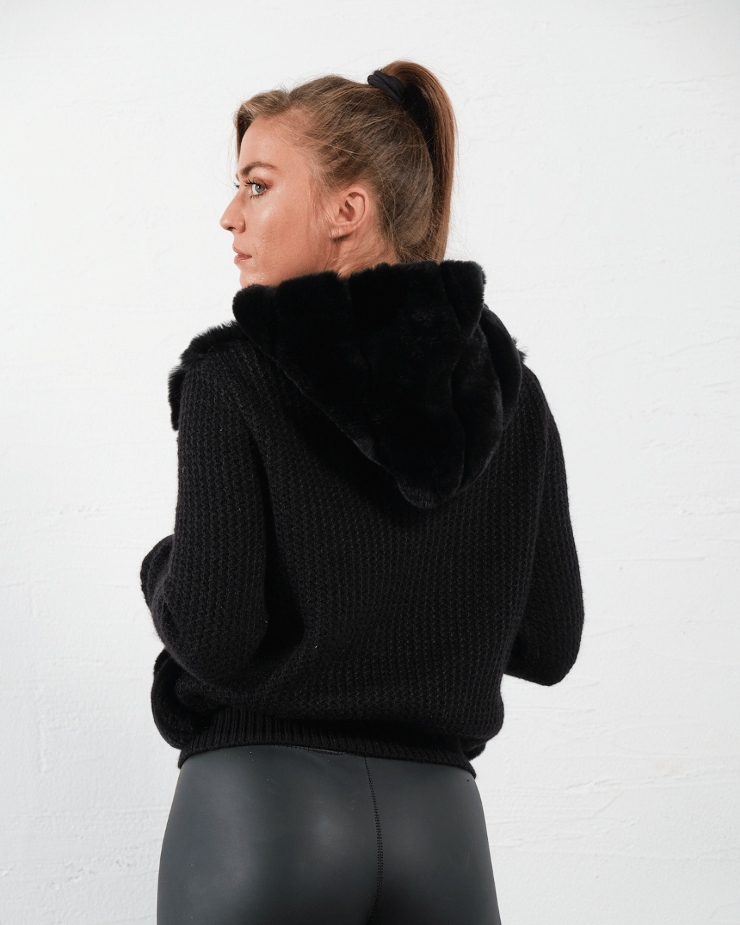 Black Knitwear Jacket