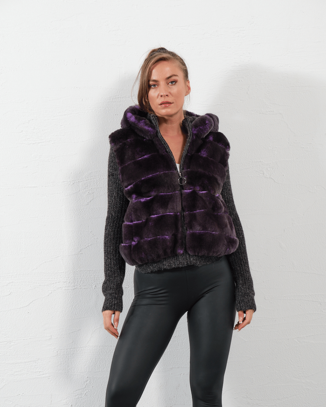 Purple Knitwear Jacket