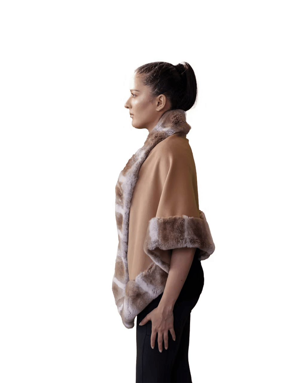 Beige Poncho