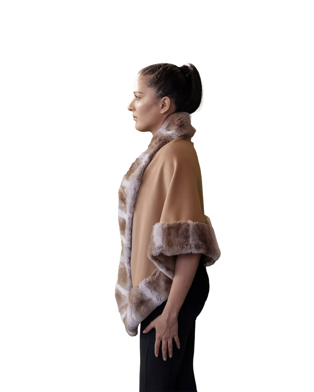 Beige Poncho