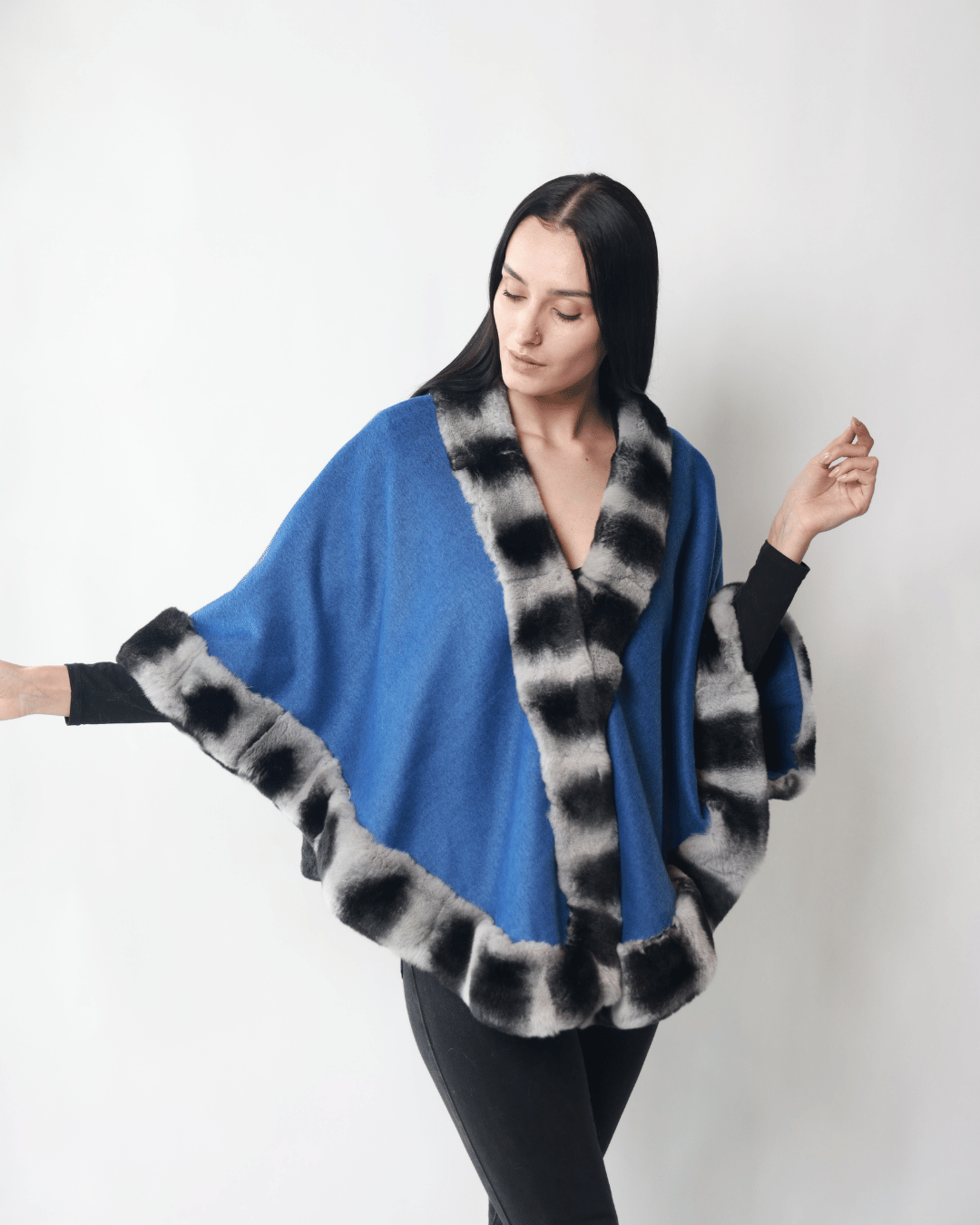 Denim Blue Poncho