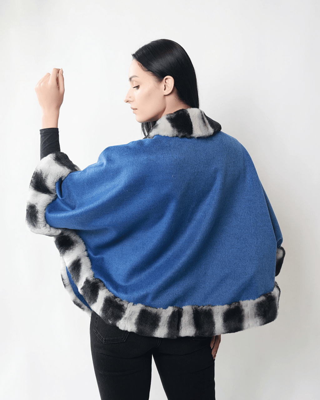 Denim Blue Poncho