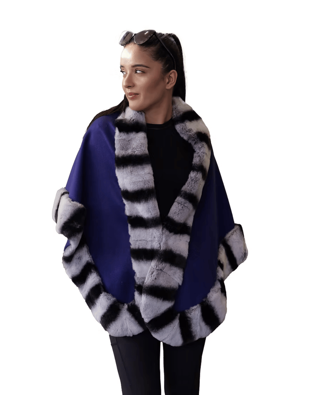 Electric Blue Poncho