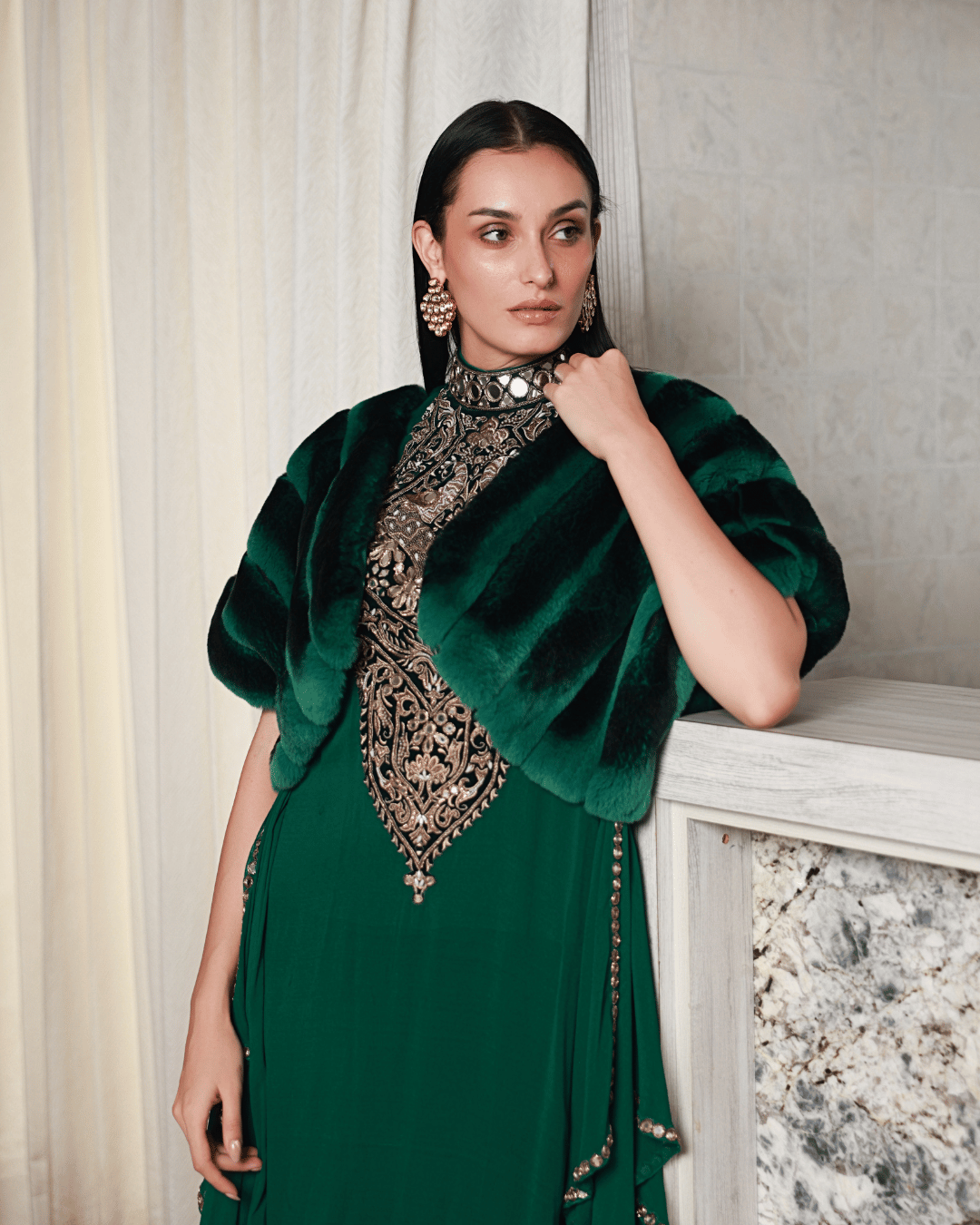 Emerald Green Shrug Jadore mavie Emerald Green Shrug Jadore mavie